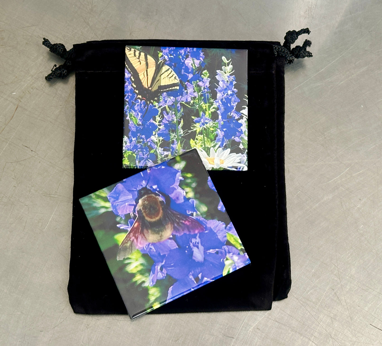 FLOWER MAGNETS SET OF 9 (2.5"X2.5")